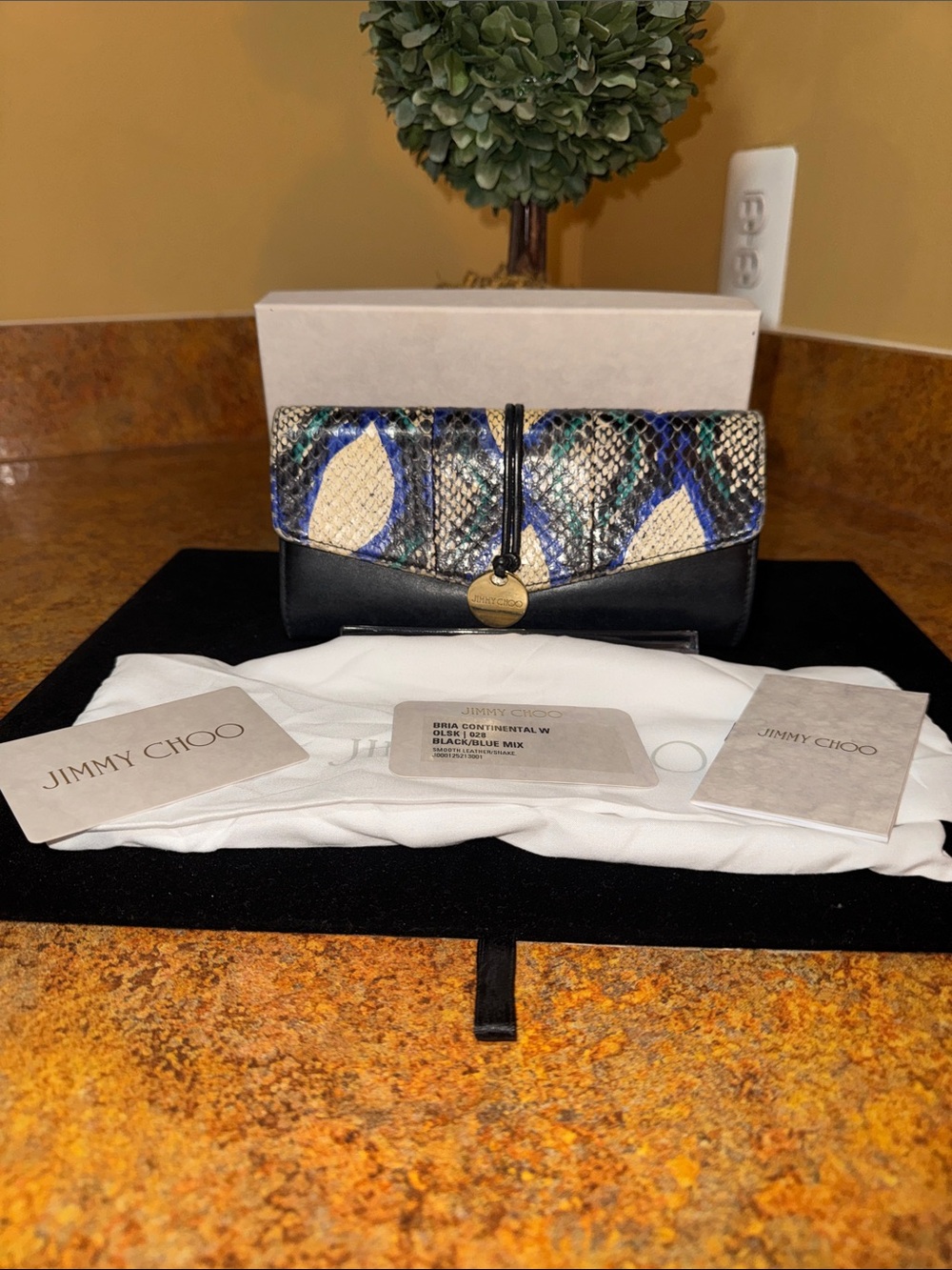 Jimmy Choo Bria Continental Wallet Gorgeous GUC